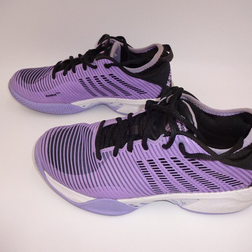 Womens K-Swiss Hypercourt Supreme Size 10 Purple & Black Tennis Shoes Sneakers - Picture 7 of 10